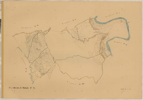 Plan de section, X