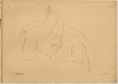 renumérotée VII : origine Airole. - Plan de section, I