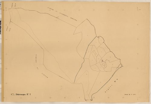 renumérotée VII : origine Dolceacqua. - Plan de section, I