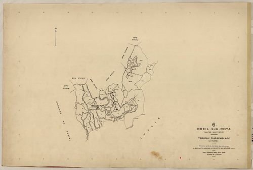 Tableau d'assemblage : origine Rocchetta Nervina et Olivetta San Michele. - TA