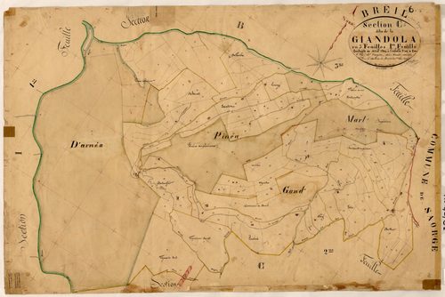 La Giandola. - Plan de section, C1
