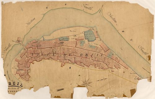 La Ville (développement). - Plan de section, E(d)