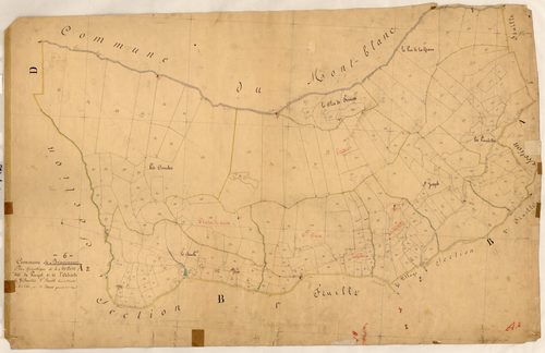 Le Pouyol et l'Adrech. - Plan de section, A2