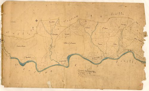 Le Village et le Plan. - Plan de section, B1