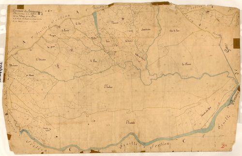 Le Village et le Plan. - Plan de section, B2