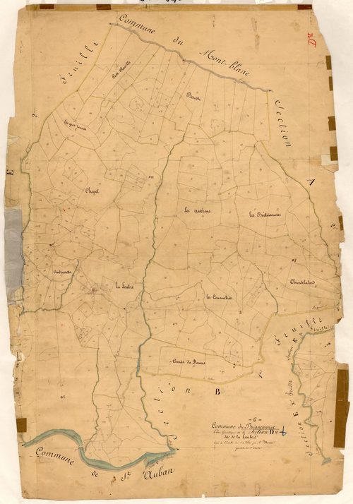 La Loubre. - Plan de section, D