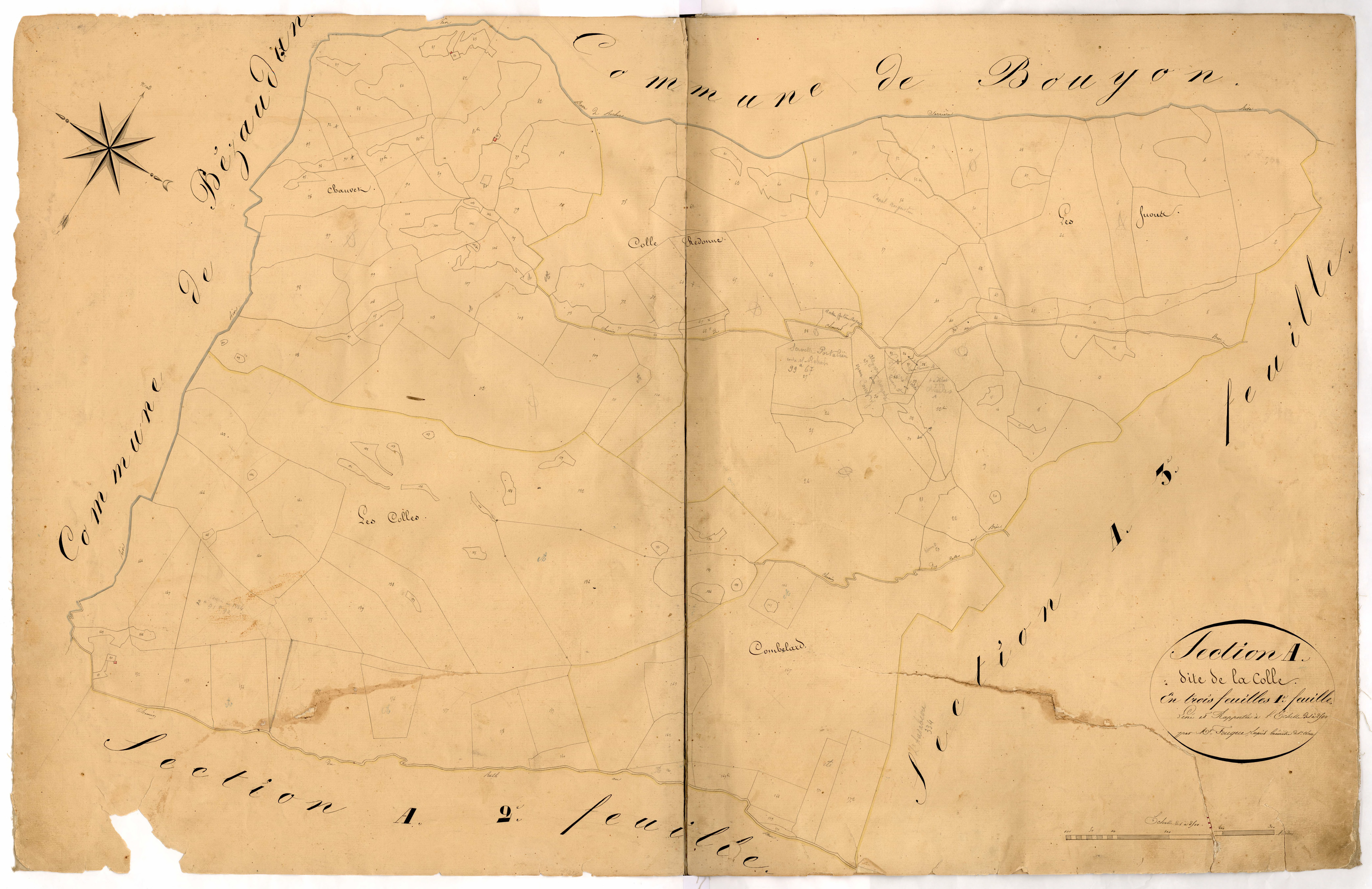 La Colle. - Plan de section, A1