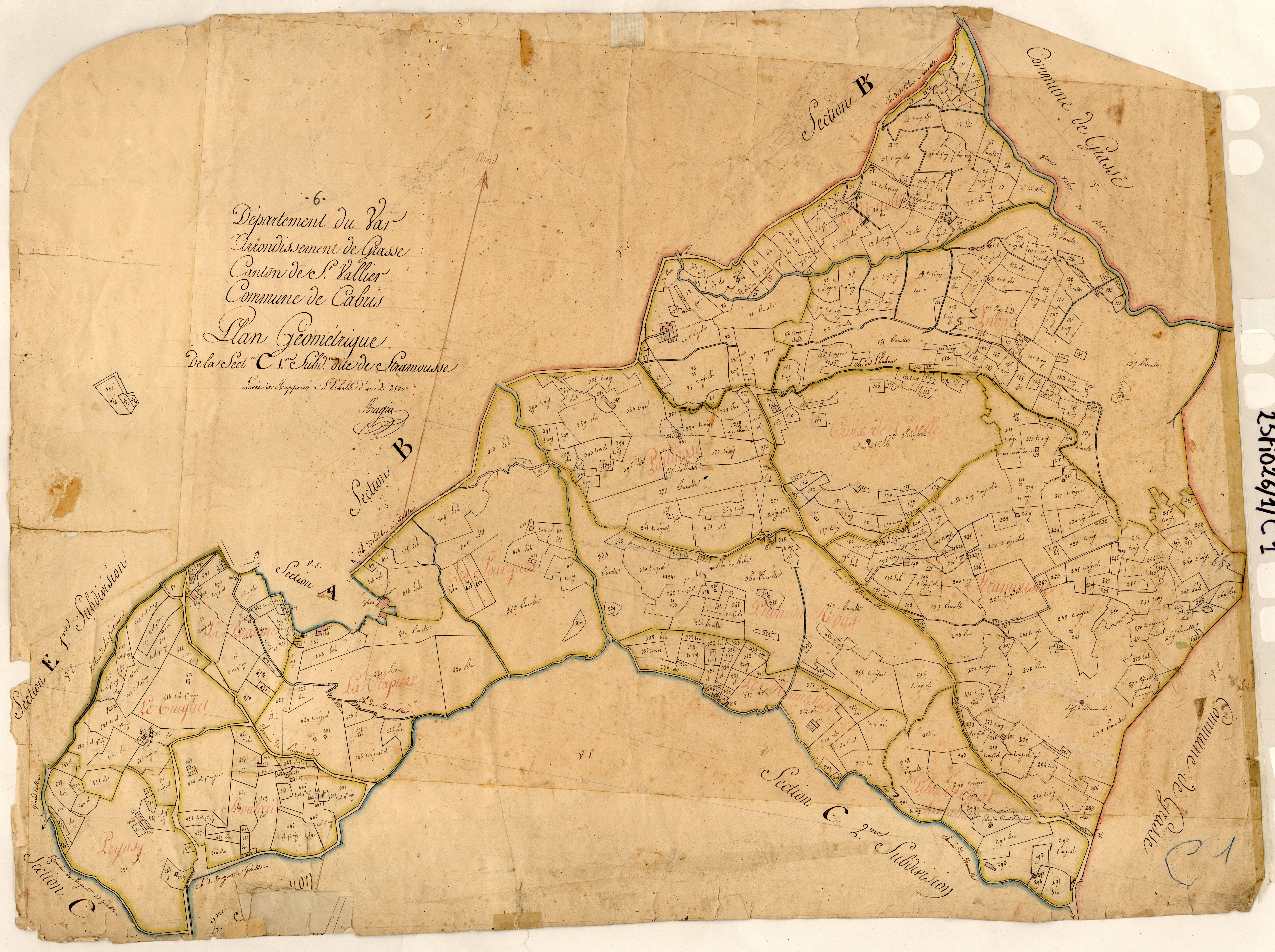 Stramousse. - Plan de section, C1