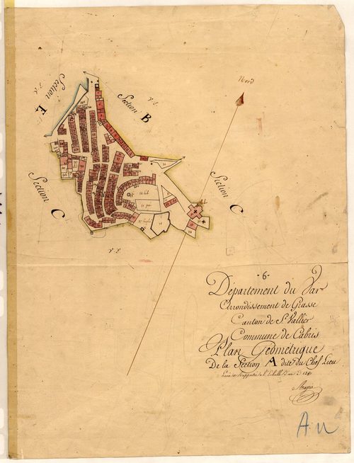 Le Chef Lieu. - Plan de section, A