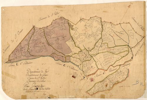Les Oudides. - Plan de section, B