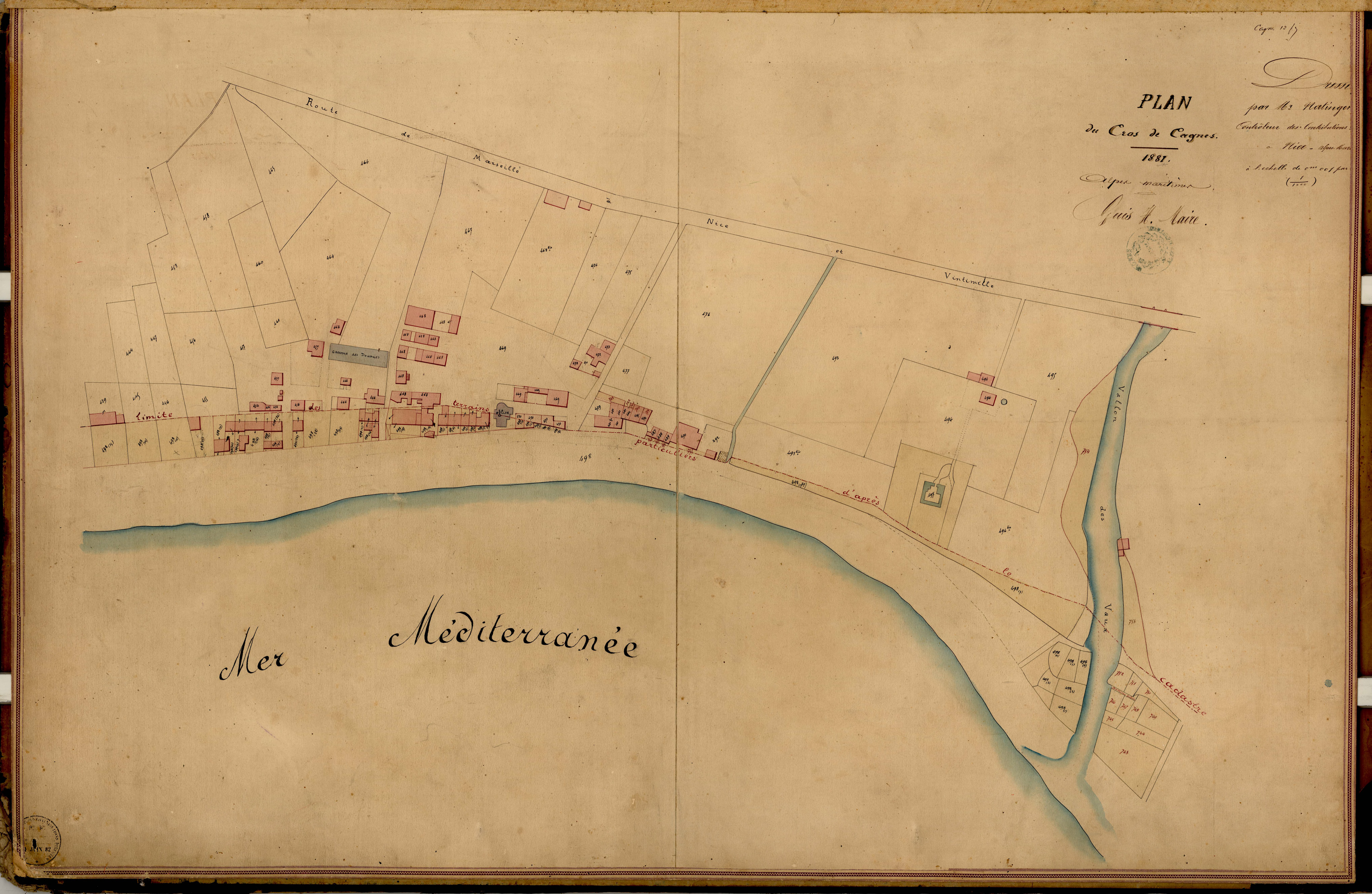 Les Briguières (développement). - Plan de section, B(d)