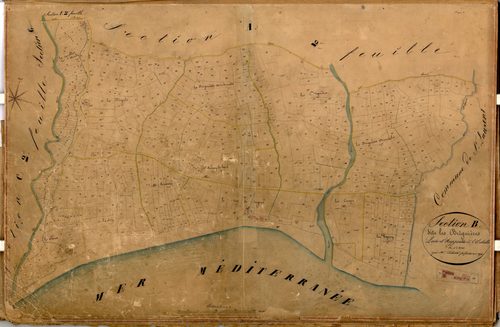 Les Briguières. - Plan de section, B
