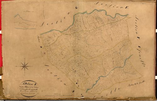 Les Colletes et les Todos. - Plan de section, F2