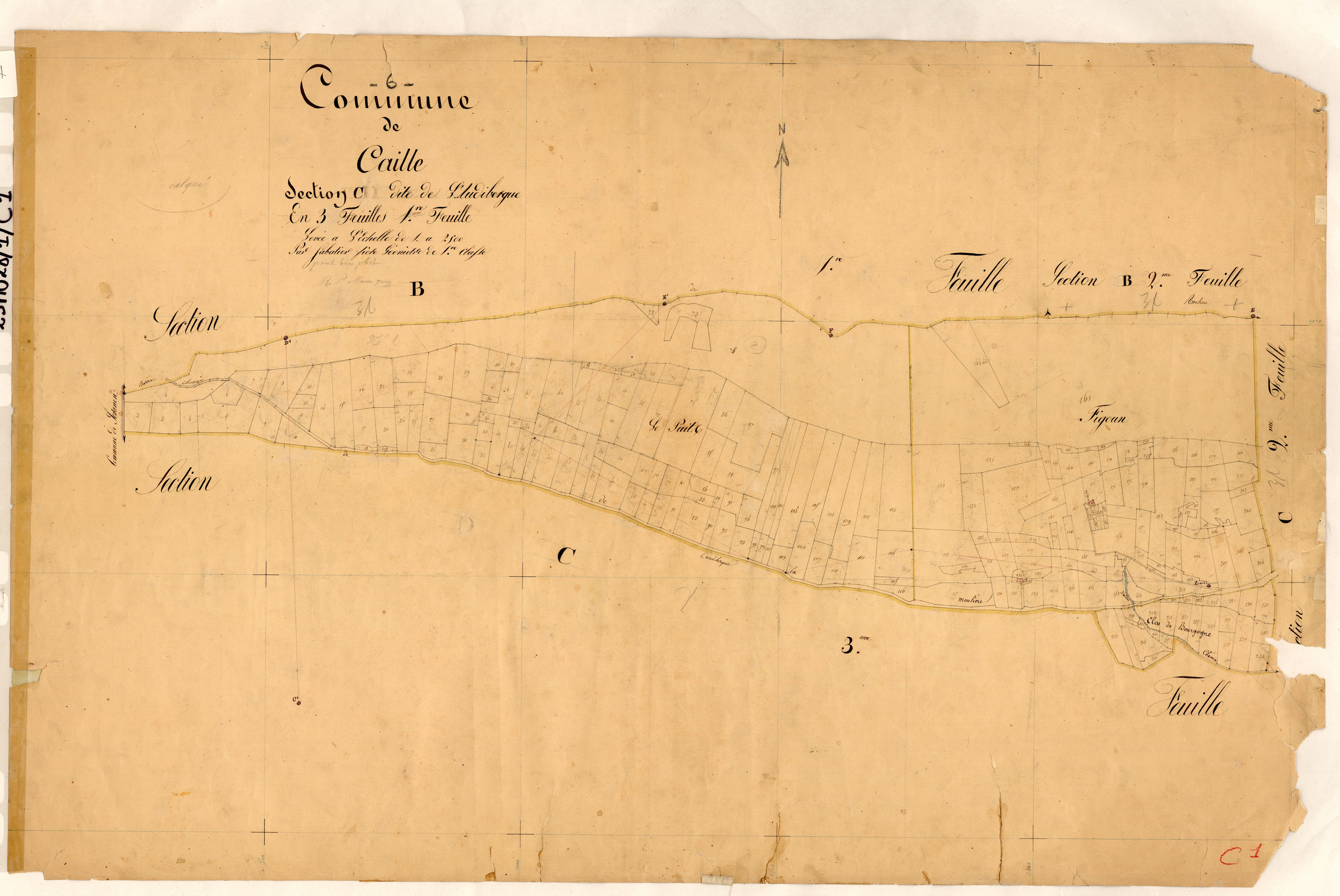 L'Audibergue. - Plan de section, C1