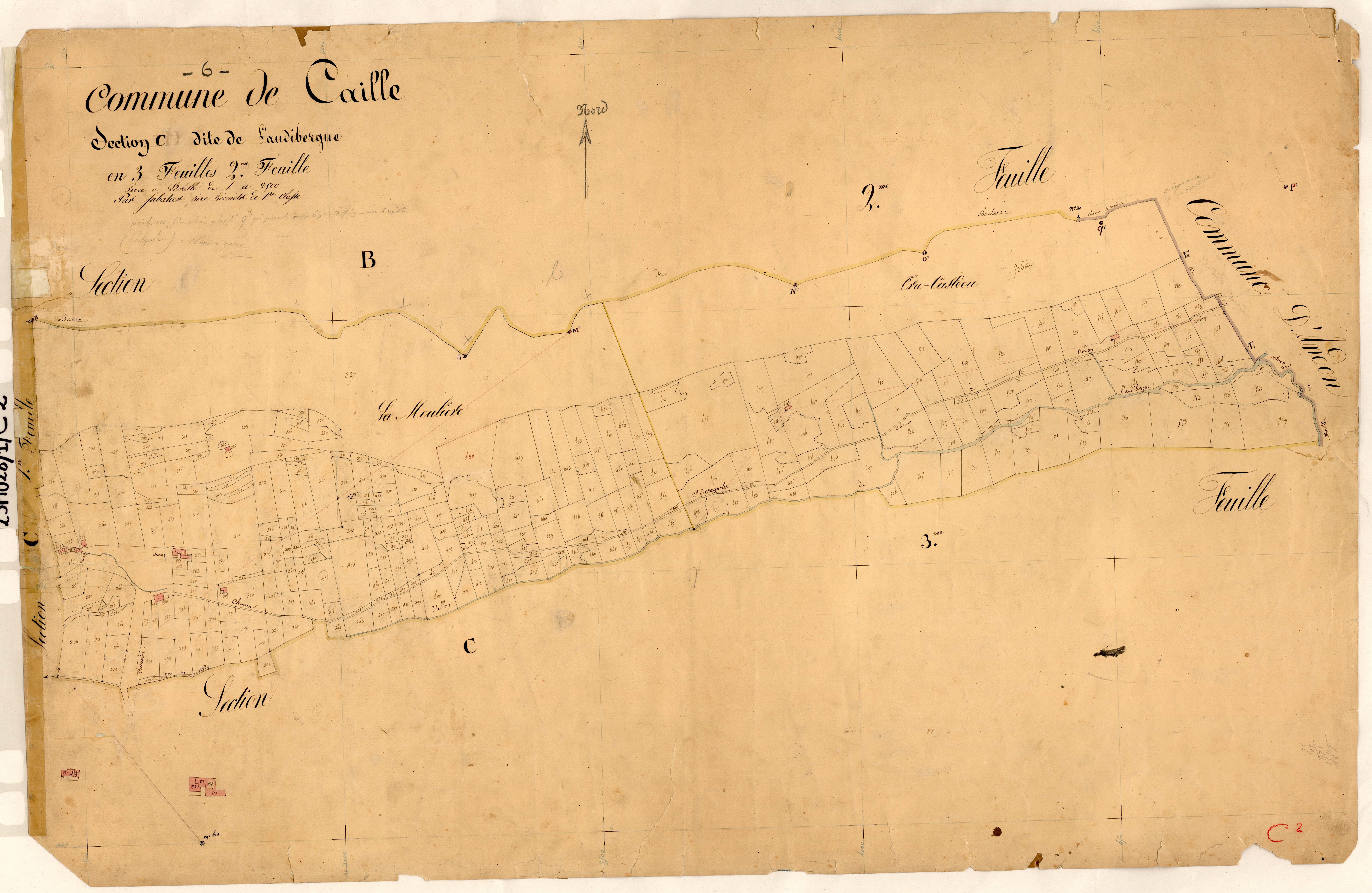 L'Audibergue. - Plan de section, C2