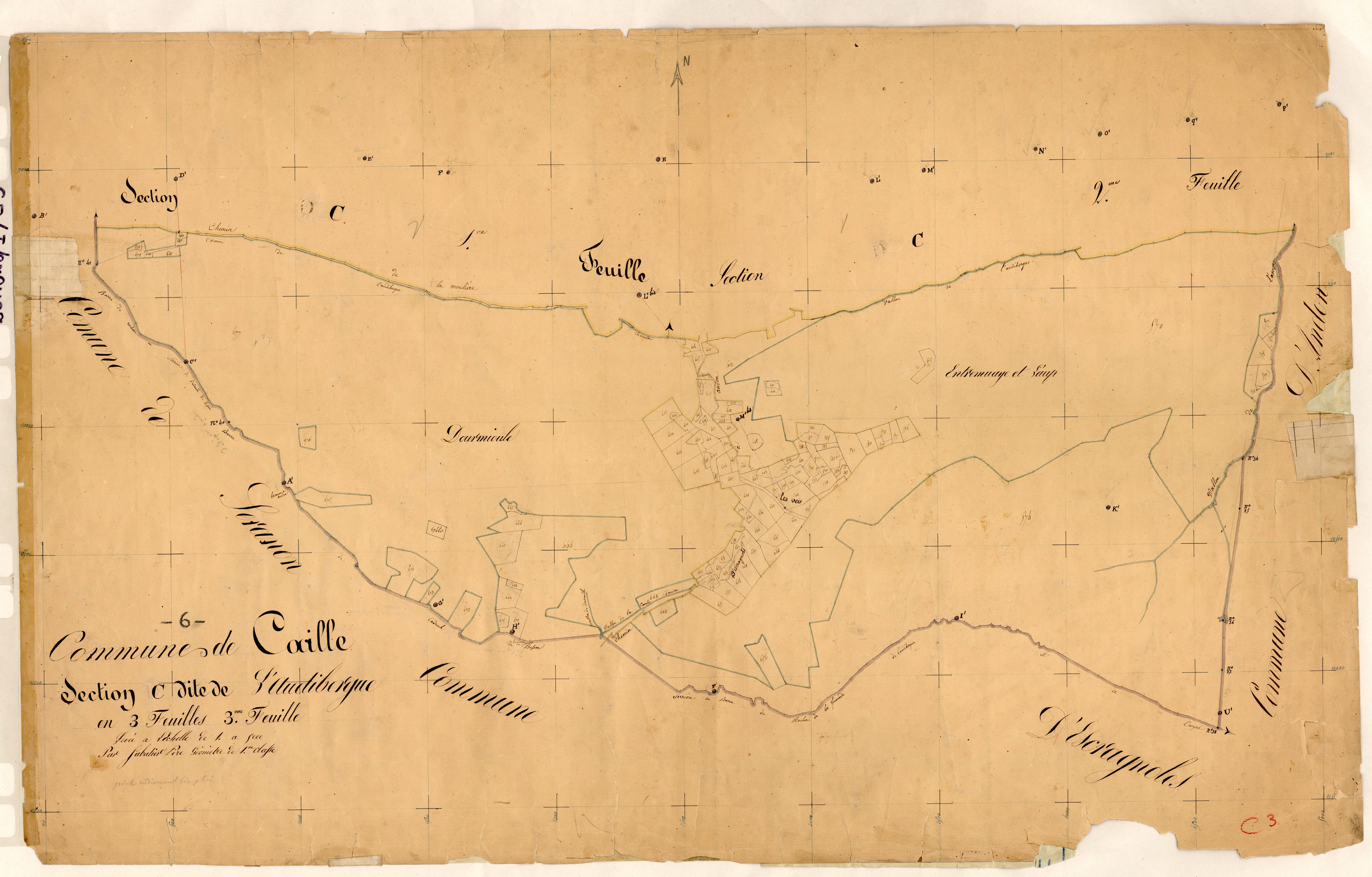 L'Audibergue. - Plan de section, C3