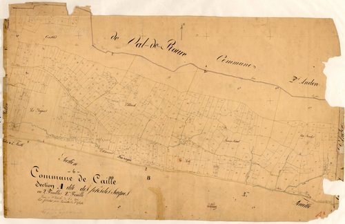 Les Prés des Sagnes. - Plan de section, A2