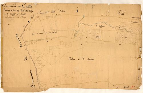 L'Hubac et le Village. - Plan de section, B1