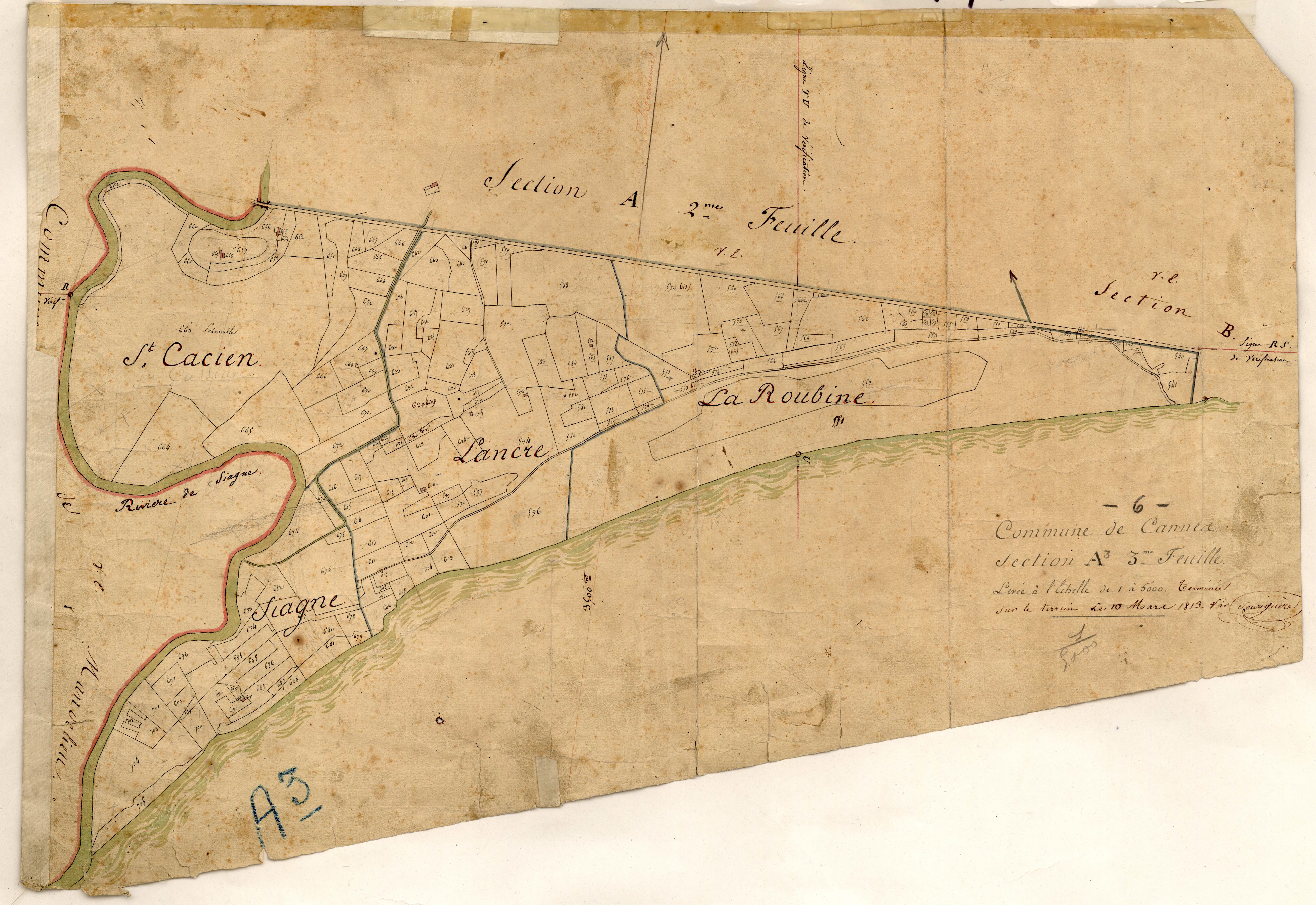 Plan de section, A3
