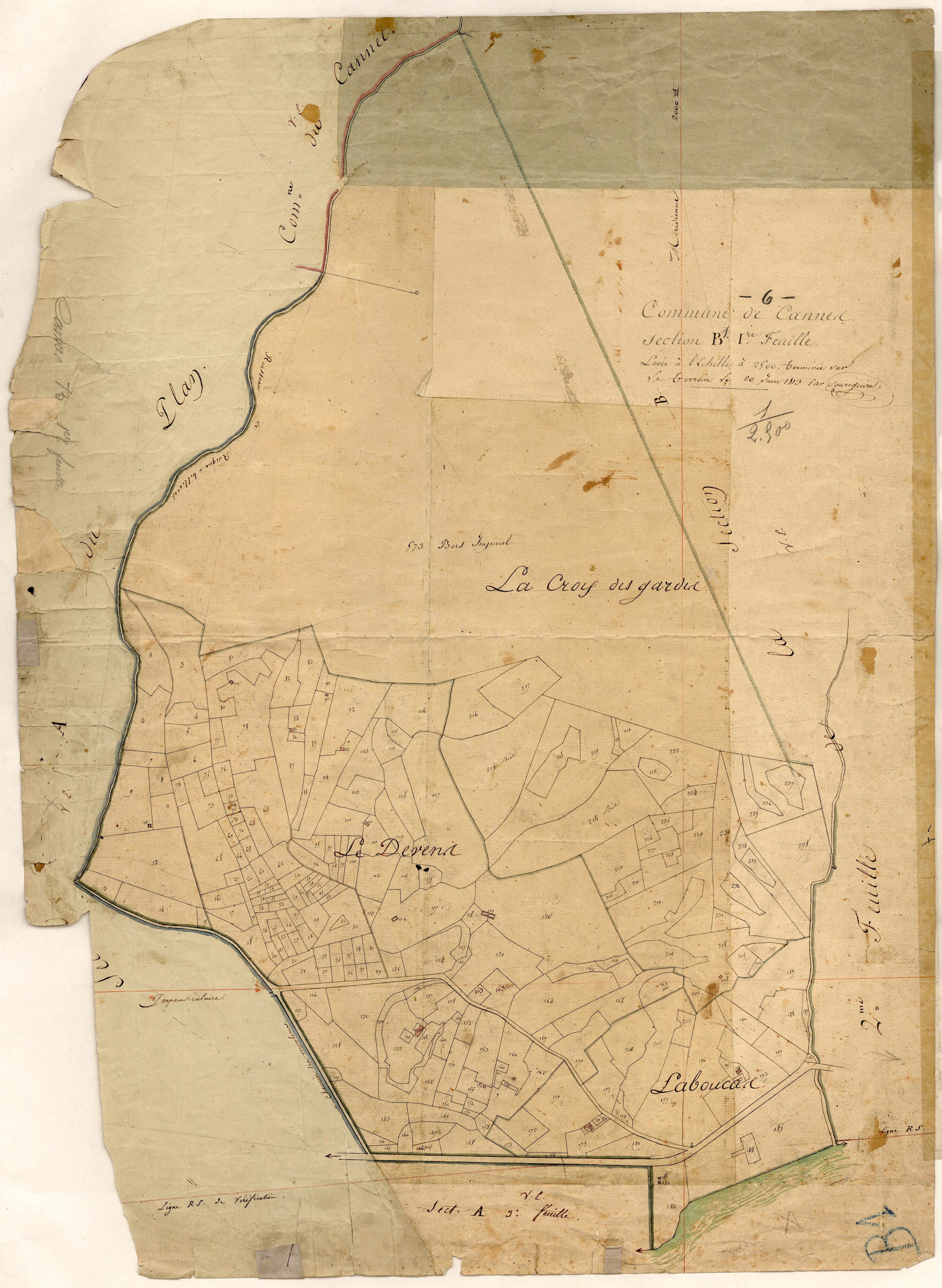 Plan de section, B1