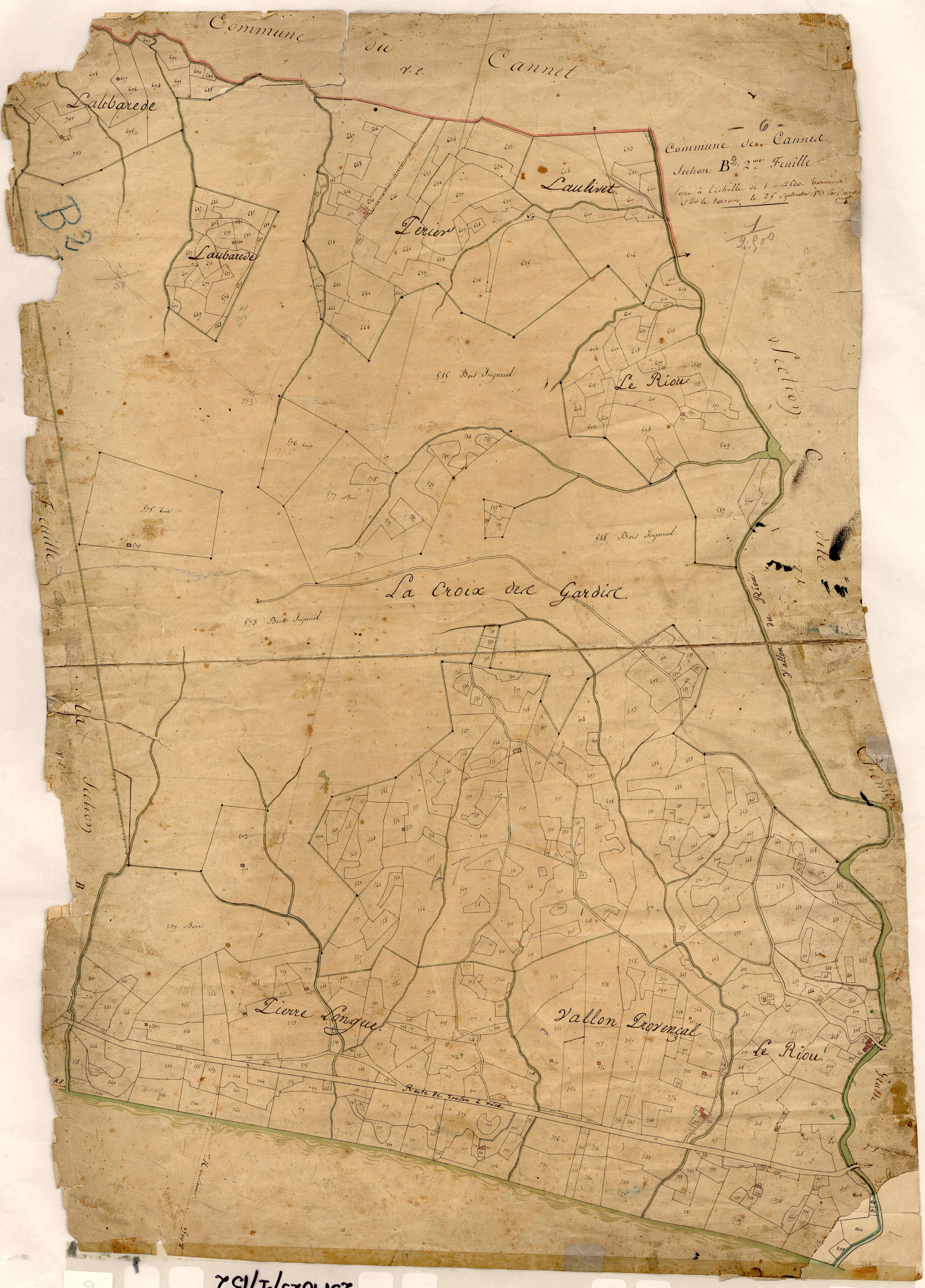 Plan de section, B2