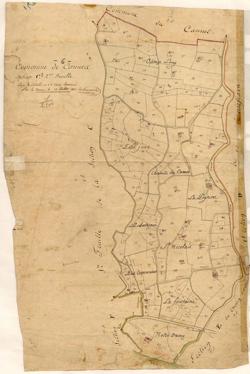 Plan de section, C2