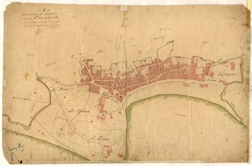 La Ville. - Plan de section, F