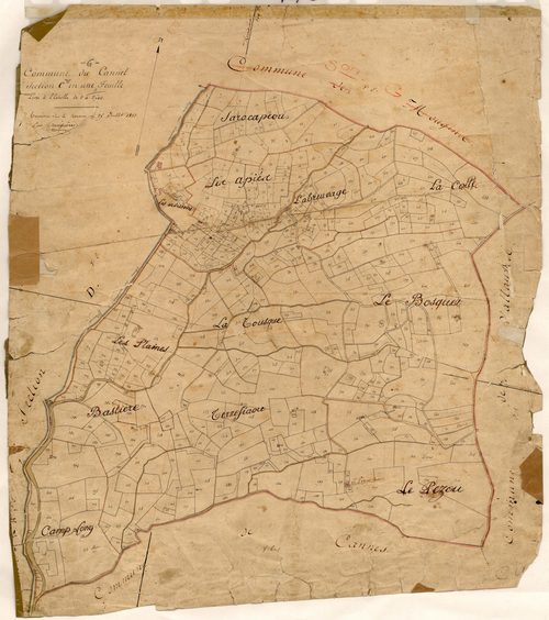 Plan de section, C