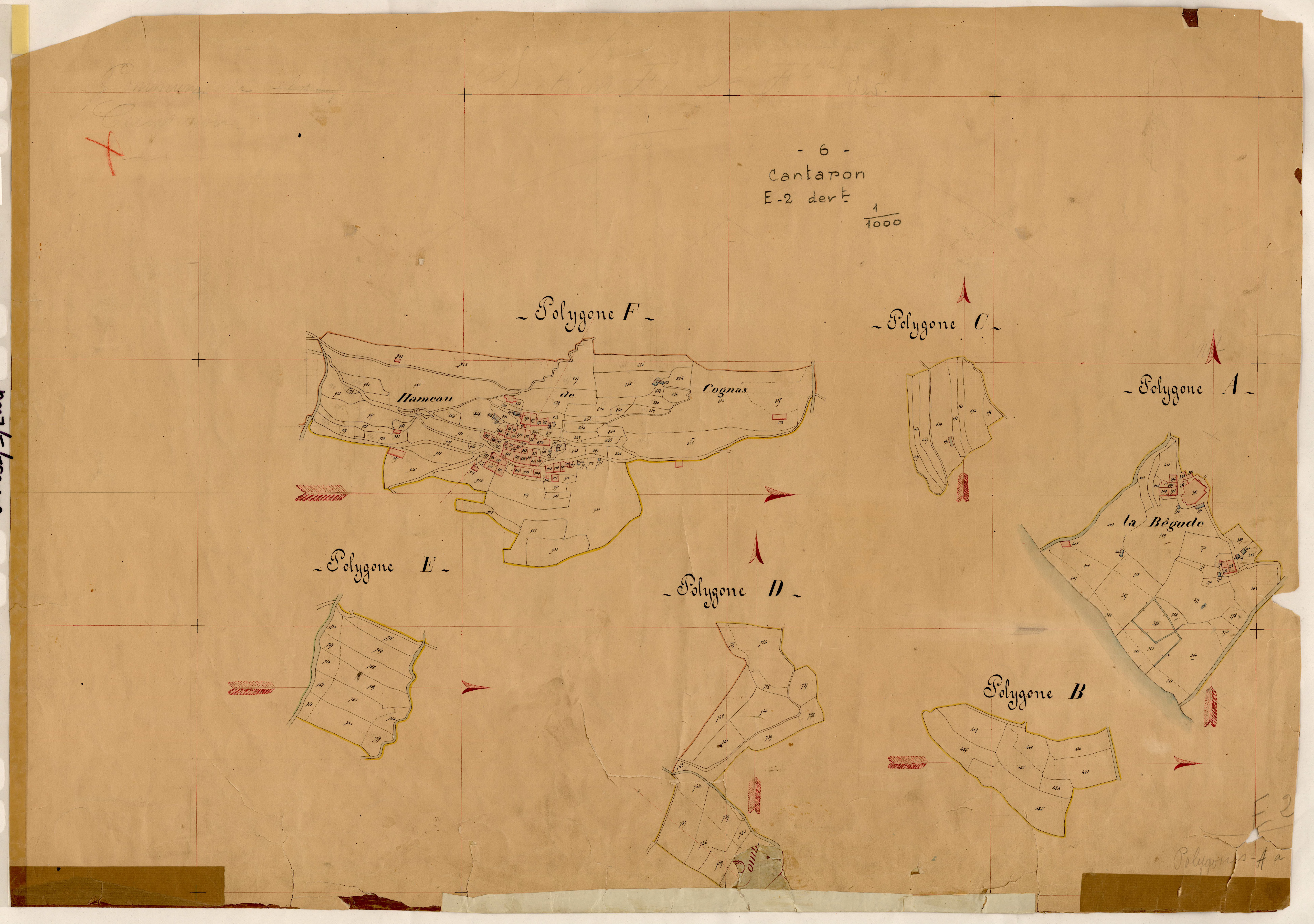 Cognas (développement). - Plan de section, E2(d)