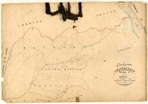 Cognas. - Plan de section, E1