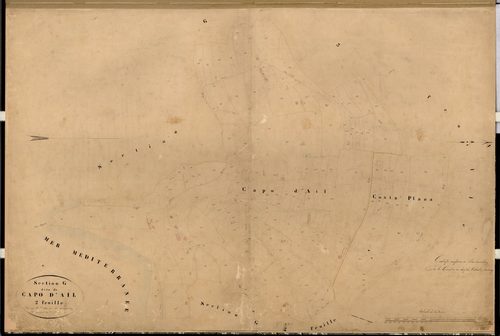 Capo d'Ail. - Plan de section, G2