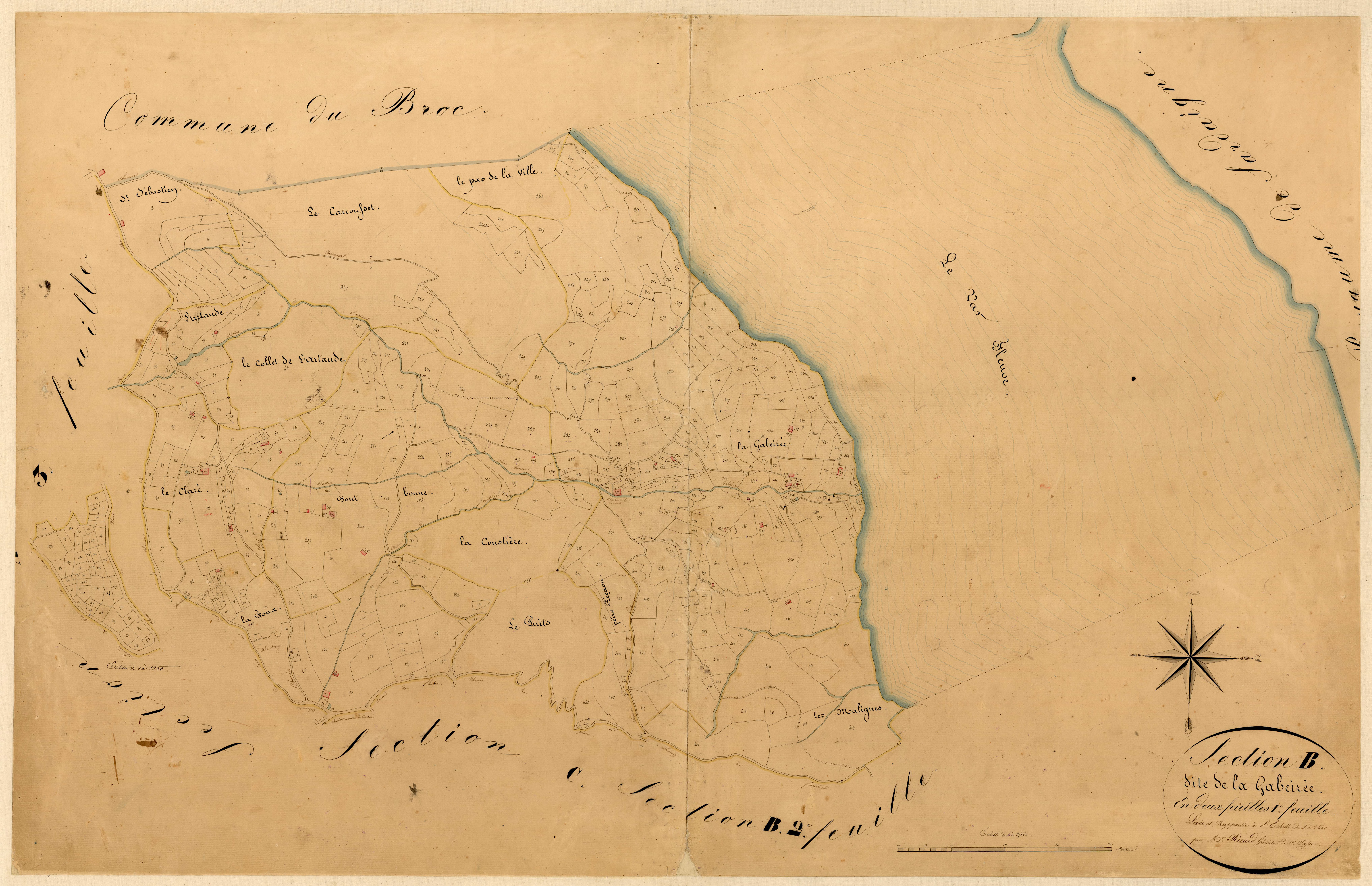 La Gabeirée, la Gabeirée. - Plan de section, B1