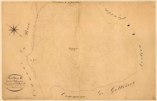 Les Vergers et la Montagne, les Pességuier. - Plan de section, A2
