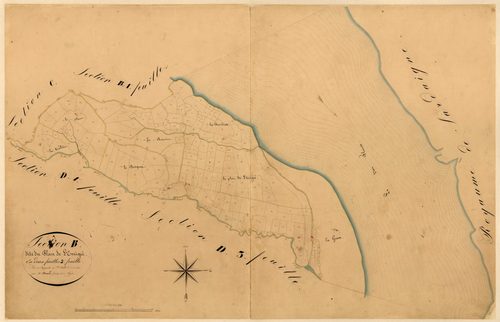 La Gabeirée, le Plan de l'Emigré. - Plan de section, B2