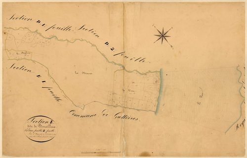 Bouvillars, la Maure. - Plan de section, E2