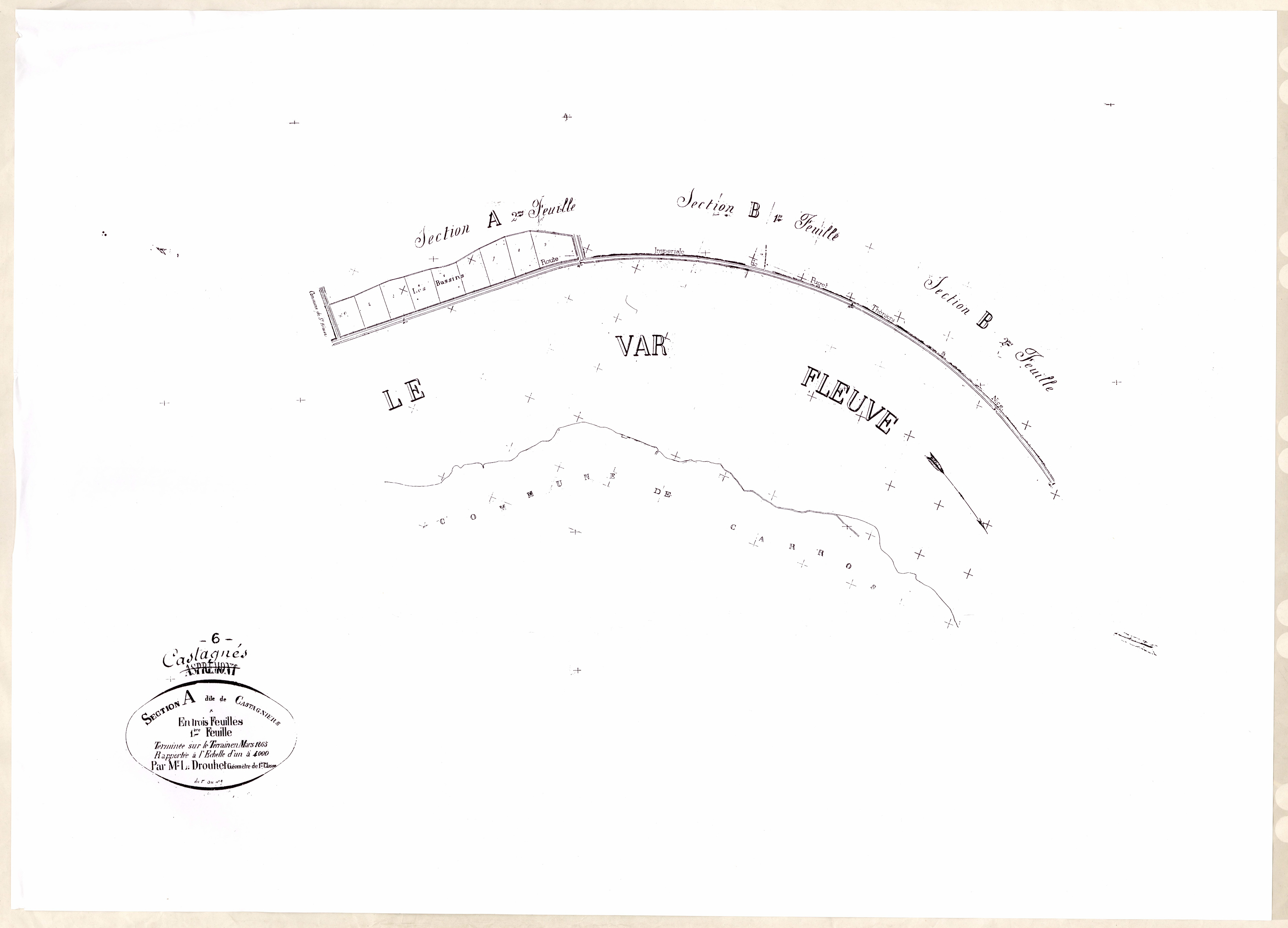 Castagniers. - Plan de section, A1