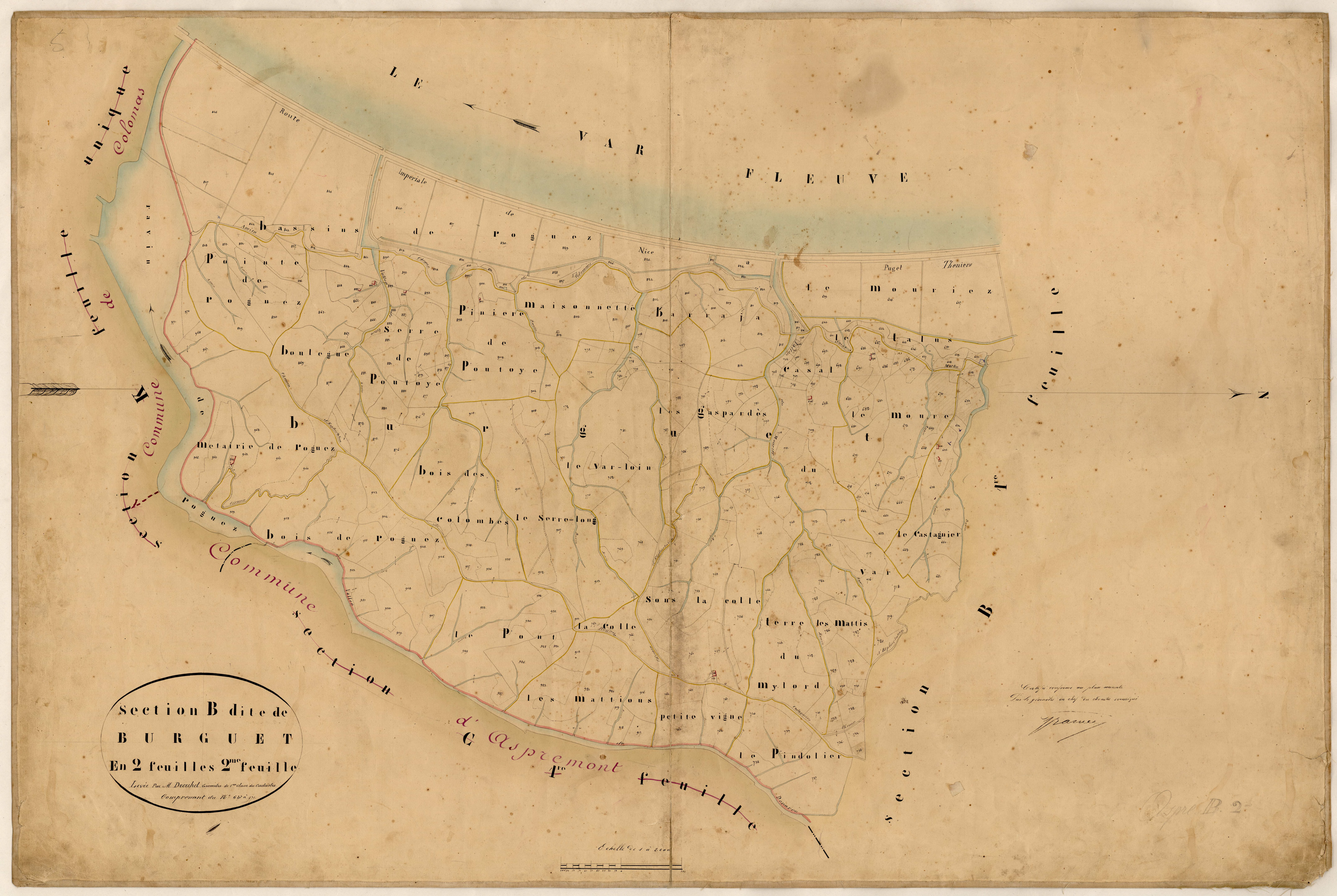 Burguet. - Plan de section, B2