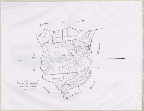 Plan de section, E