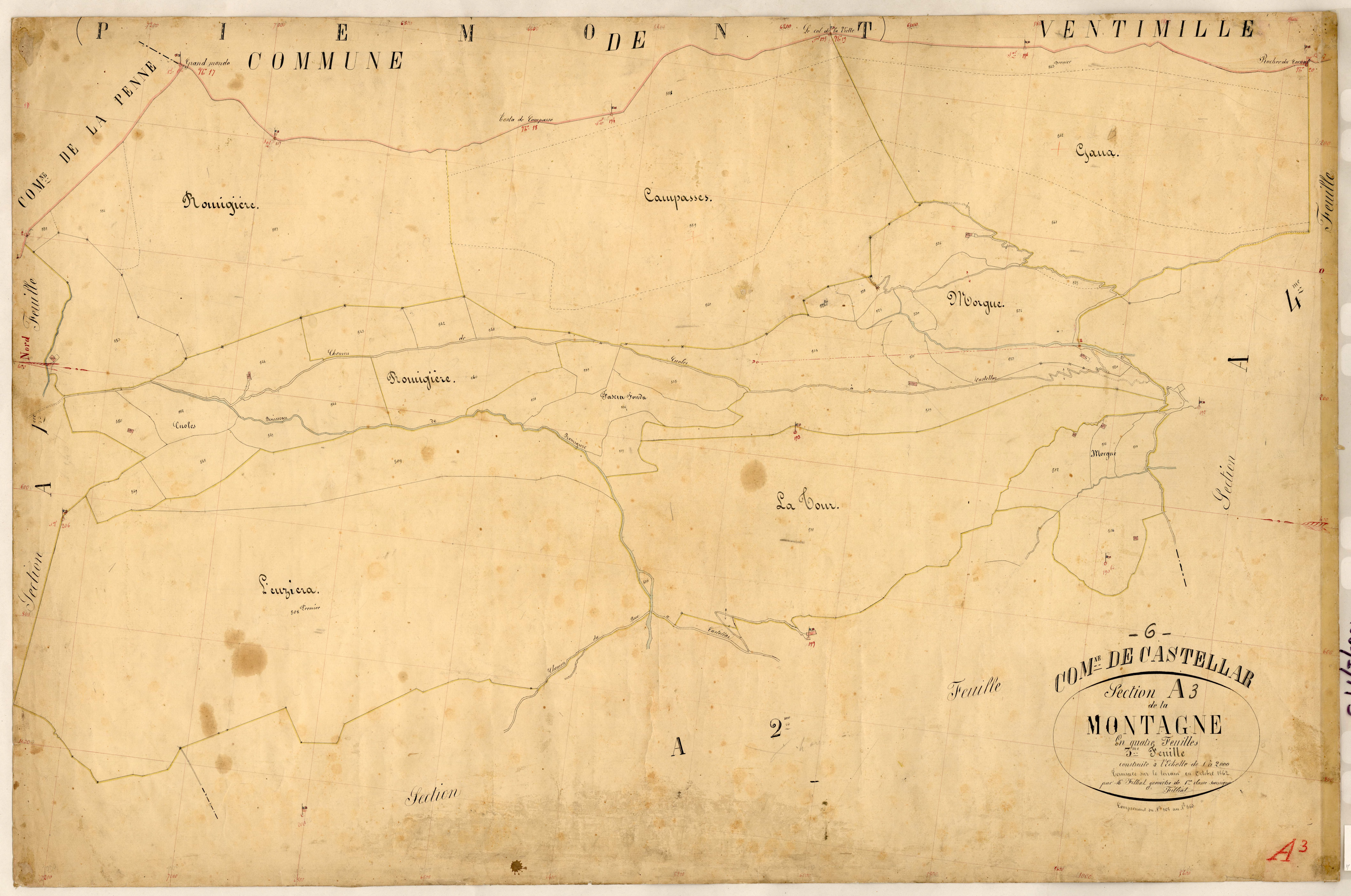 La Montagne. - Plan de section, A3