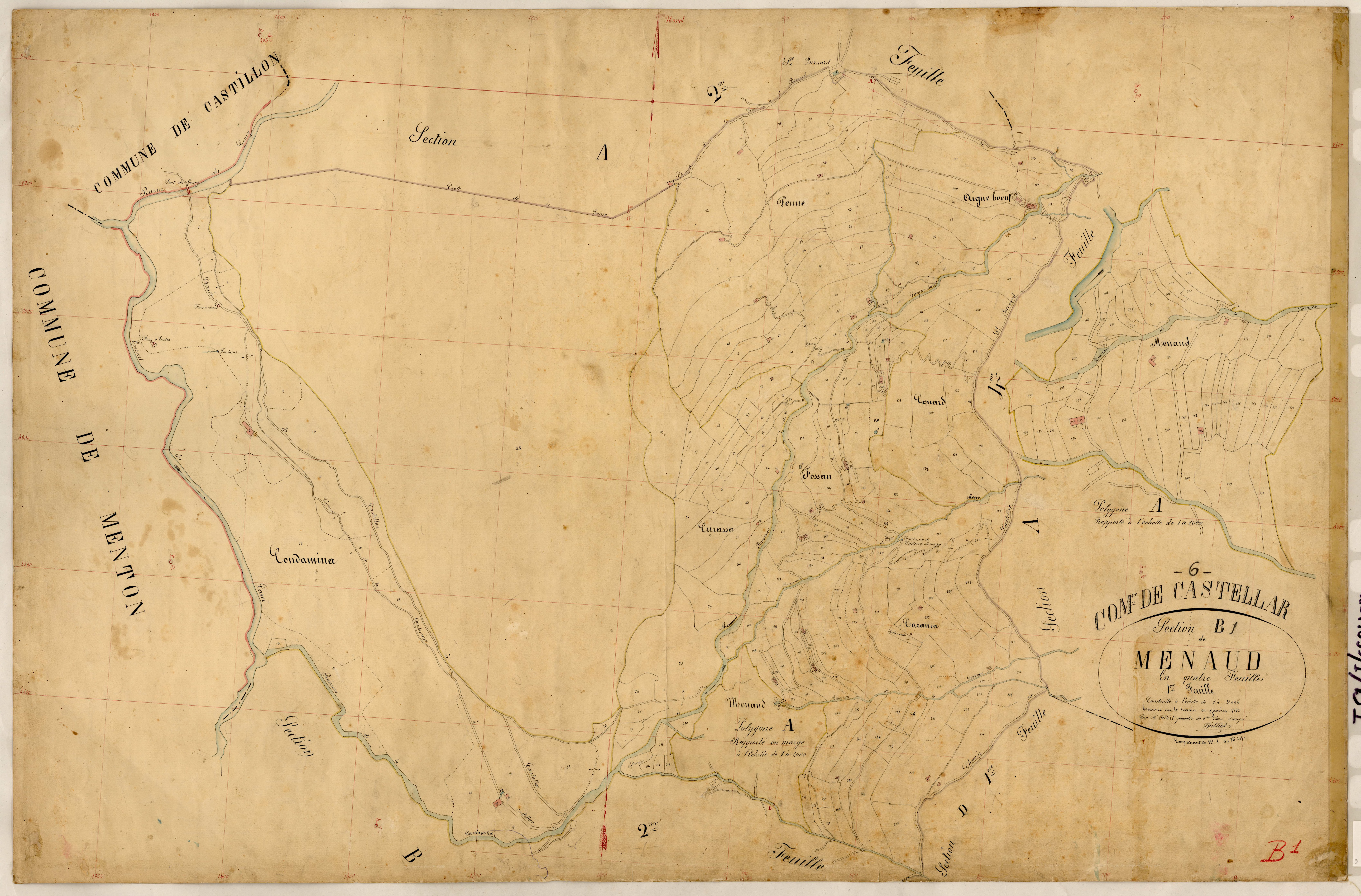 Menaud. - Plan de section, B1