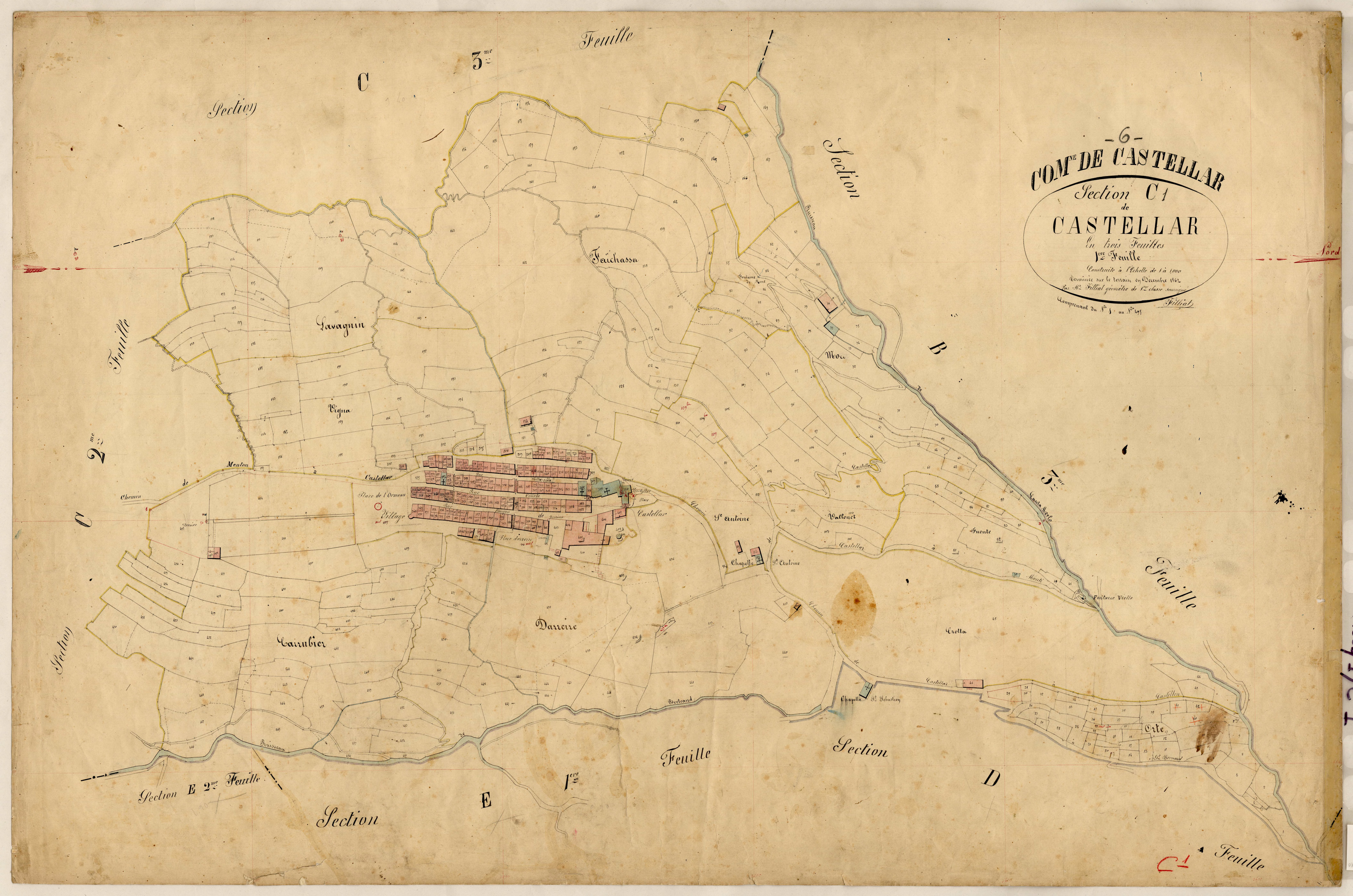 Castellar. - Plan de section, C1