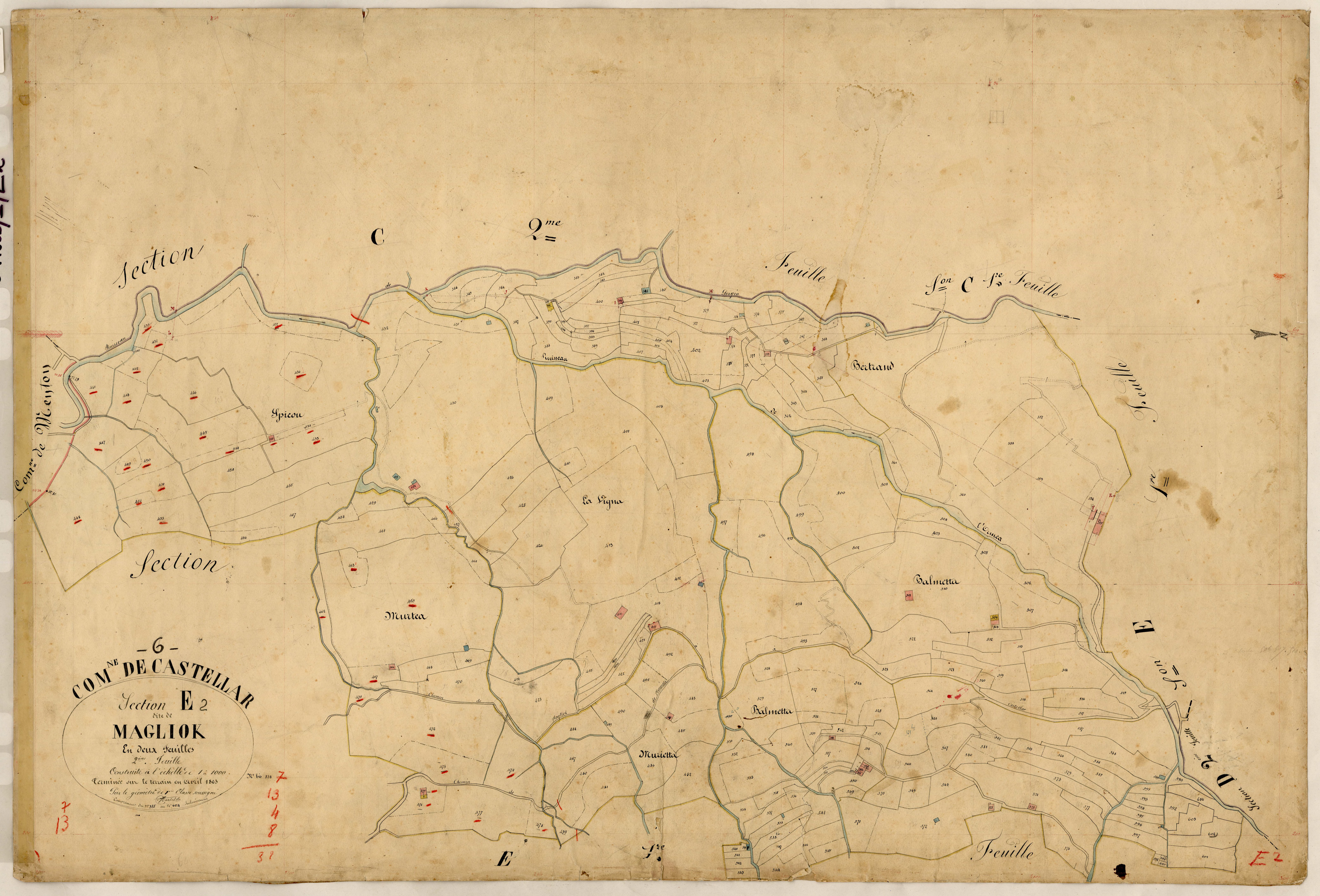Magliok. - Plan de section, E2