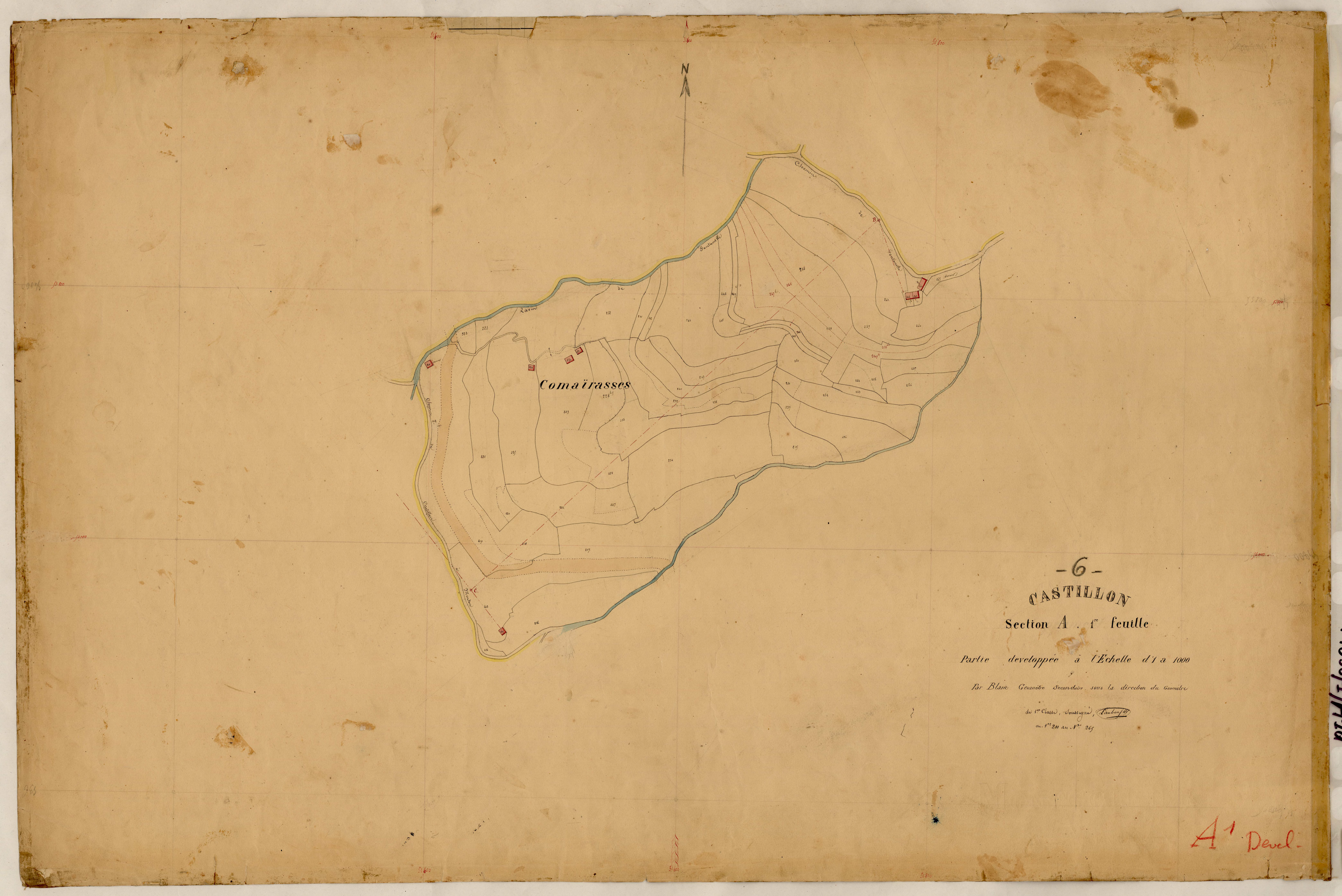 Saint Antonin (développement). - Plan de section, A1(d)