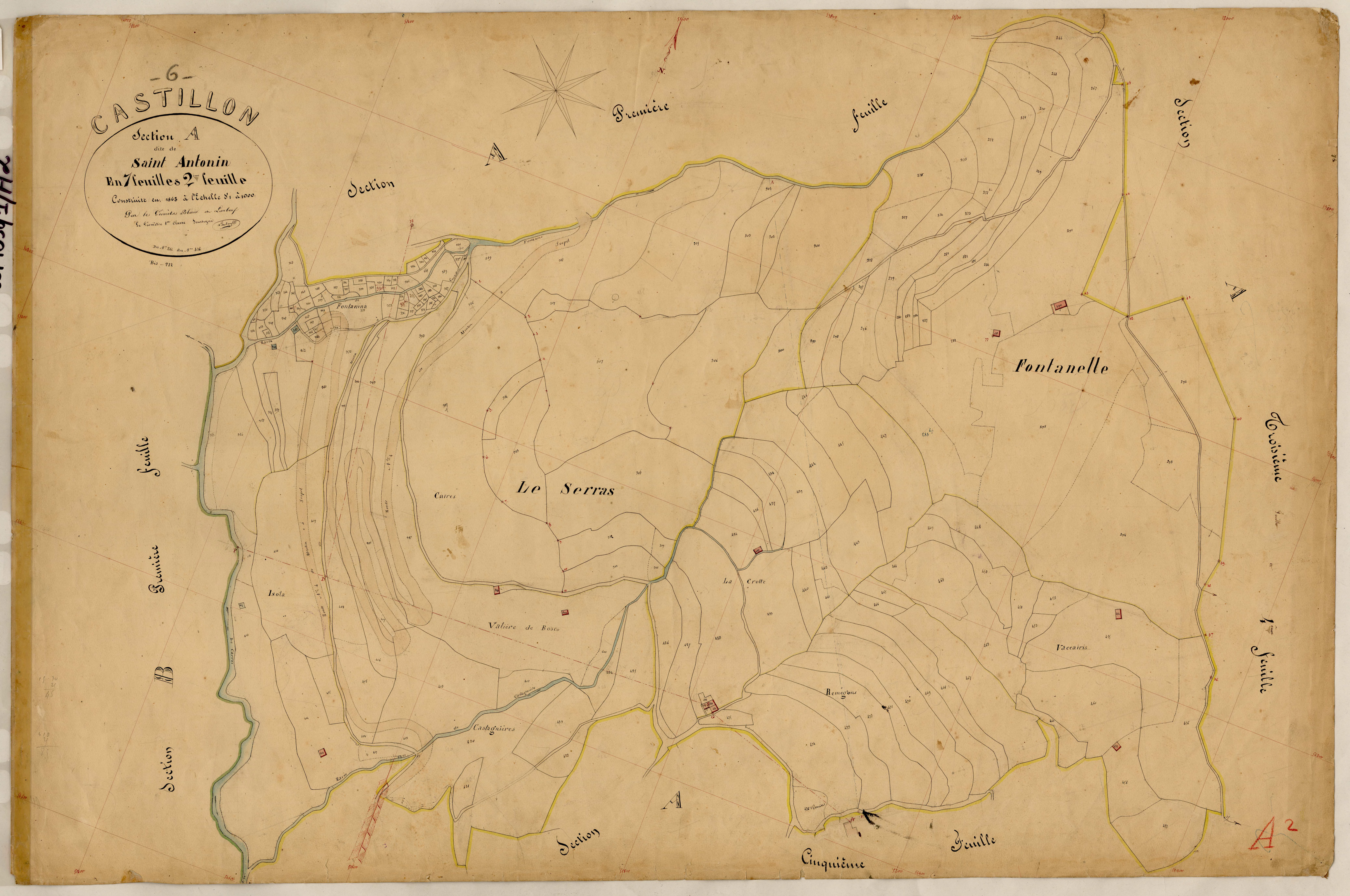 Saint Antonin. - Plan de section, A2