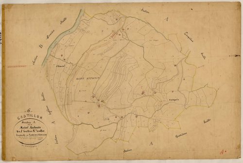 Saint Antonin. - Plan de section, A6