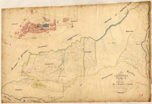 Le Village. - Plan de section, B1