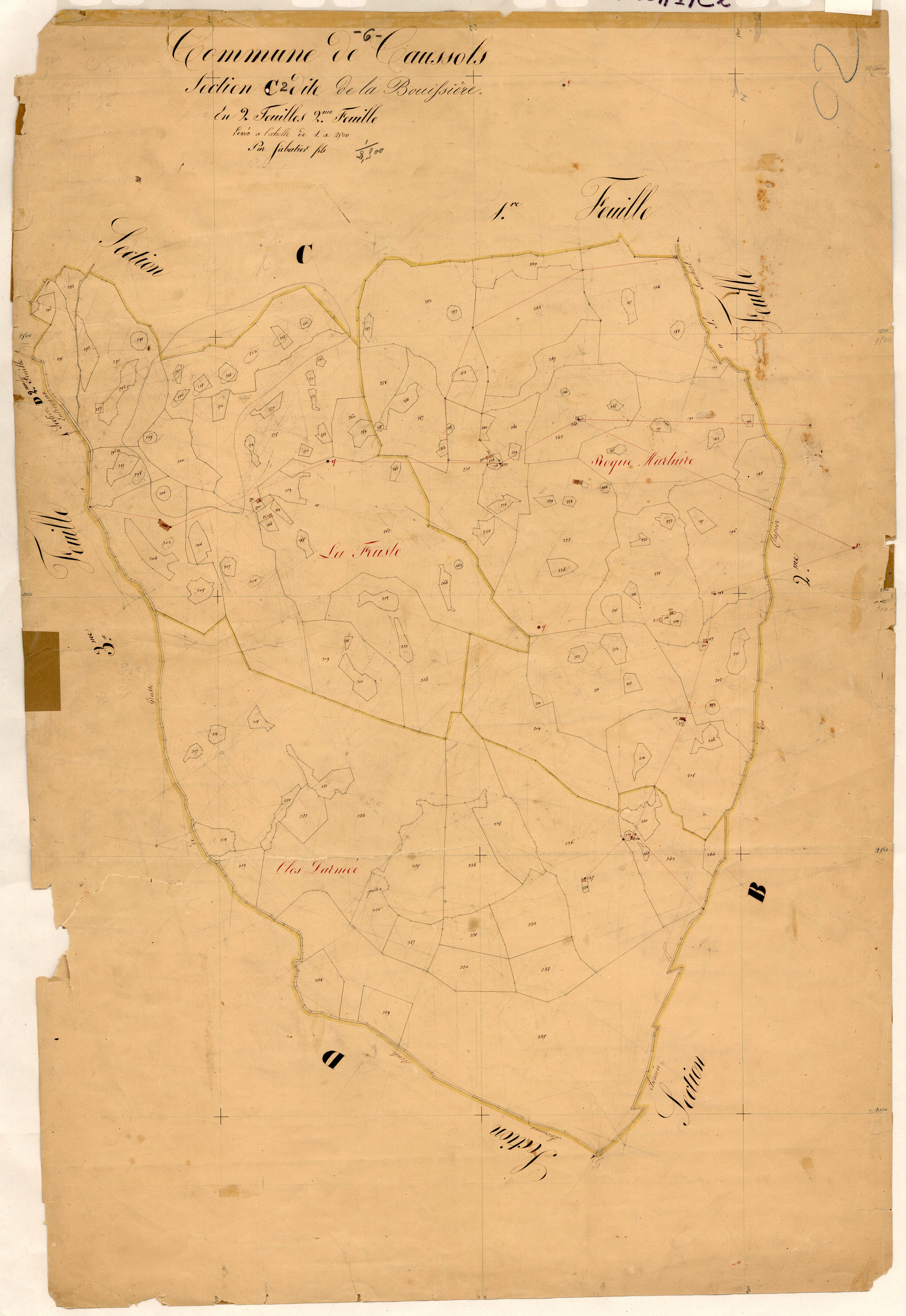 La Bouissière. - Plan de section, C2
