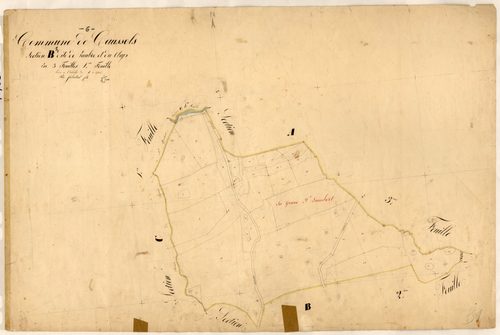 Laubre et le Clap. - Plan de section, B1