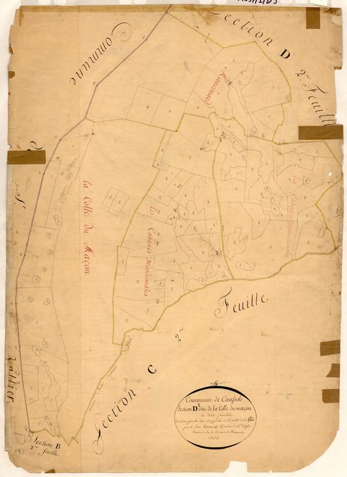La Colle du Maçon. - Plan de section, D3
