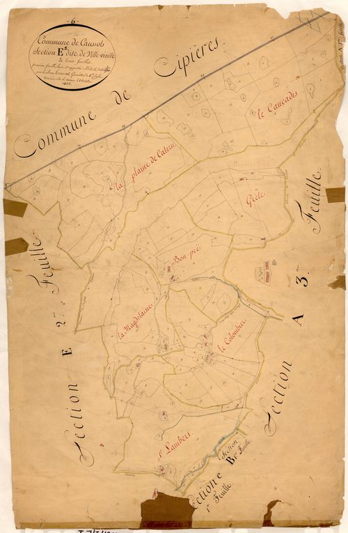 Ville Vieille. - Plan de section, E1
